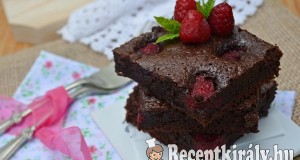 Málnás brownie – paleo