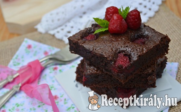 Málnás brownie - paleo