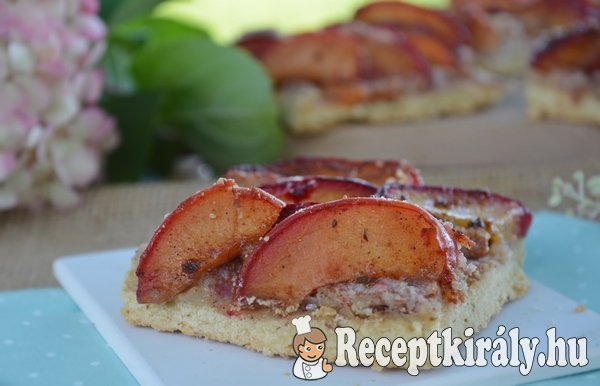 Mandulahabos fahéjas szilvás lepény - paleo