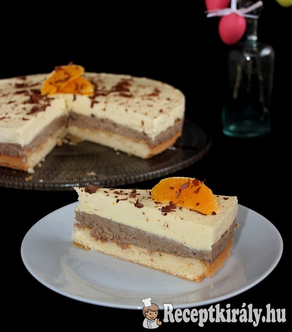 Narancsos-gesztenyés torta