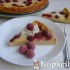 Sült, málnás sajttorta