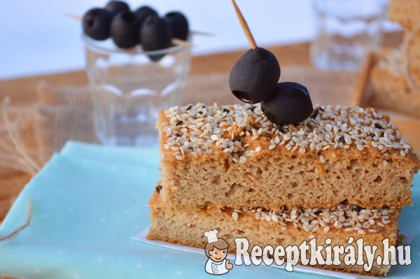 Szezámmagos focaccia - paleo
