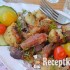 Tepsis karfiol csülökkel és kolbásszal – paleo