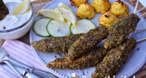 Zöldfűszeres bundás csirke rudacska és hercegnő karfiol – paleo