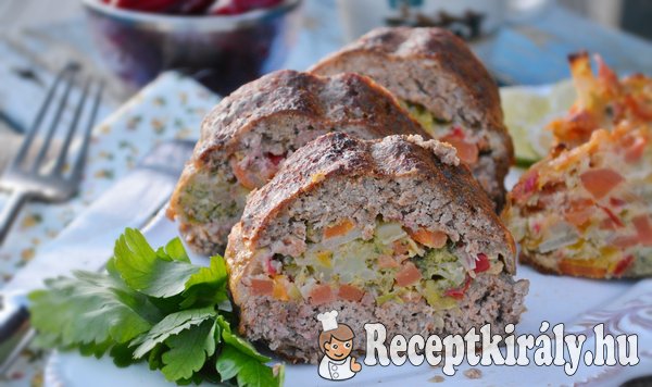 Zöldséges fasírt szelet - paleo