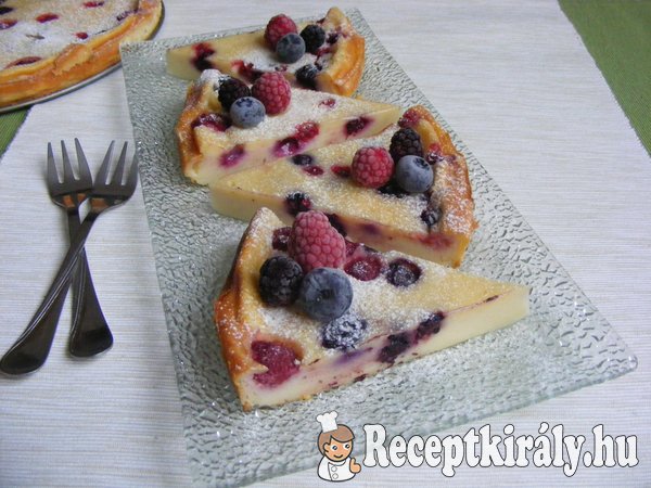 Erdei gyümölcsös hamis sajttorta
