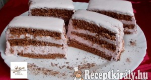 Eperhabos csokoládés szelet