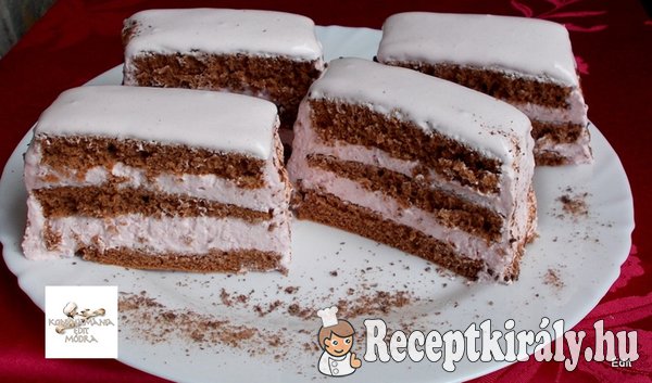 Eperhabos csokoládés szelet