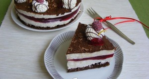 Málnás Túró Rudi torta
