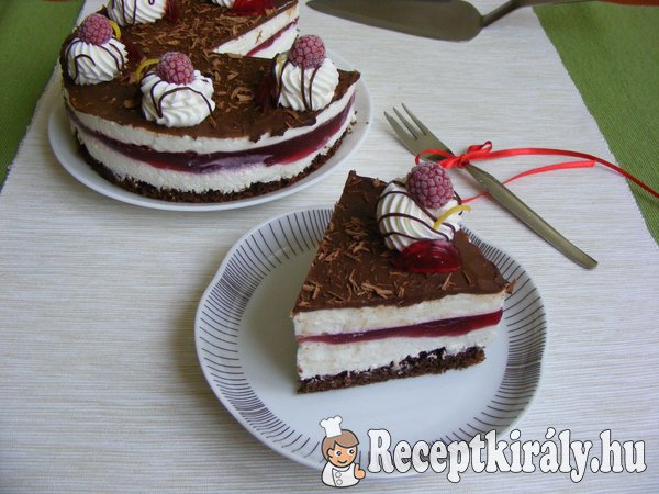 Málnás Túró Rudi torta