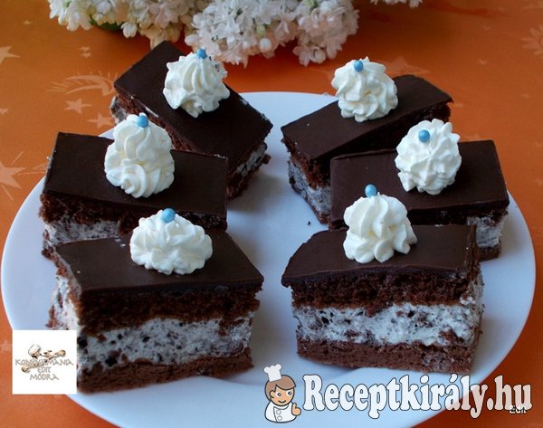 Oreo kekszes, fehér csokoládés mascarponés krémes