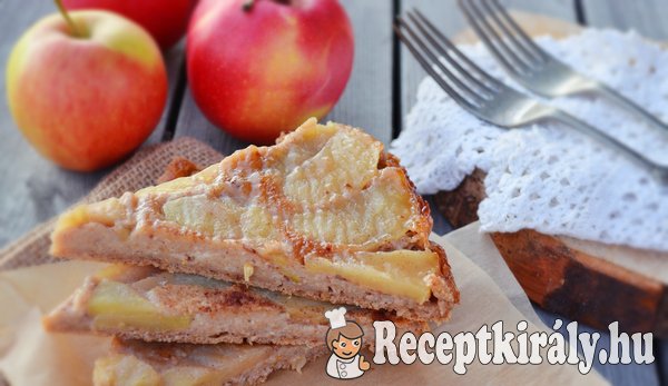 Fordított diós alma torta tojás nélkül
