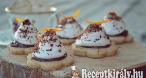 Narancsos csokis pillecukros linzer