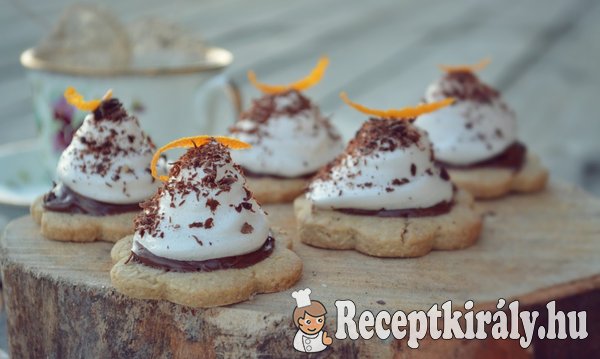 Narancsos csokis pillecukros linzer