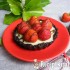 Sütés nélküli fehércsokoládés-epres mini pite