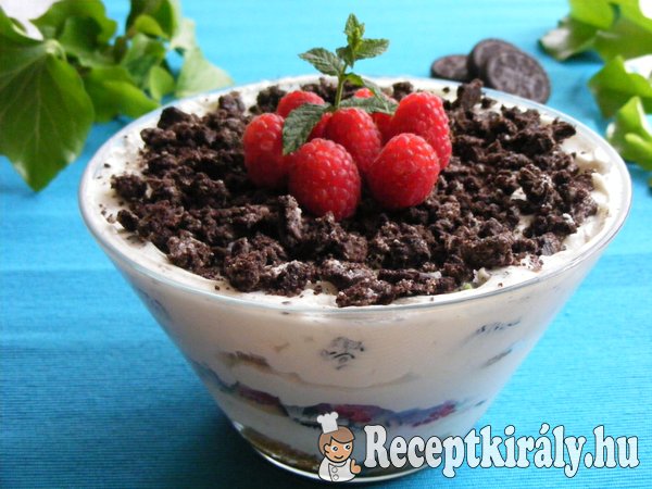 Oreós-málnás tiramisu