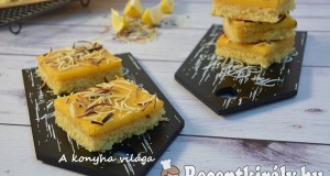 Citromos-kókuszos szelet