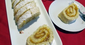 Zabpehelylisztes piskótatekercs
