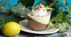 Csokoládé és fehércsokoládé lime panna cotta
