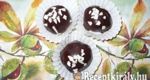 Gesztenyés-meggyes spekulatius golyók