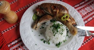 Gesztenyével töltött csirkecomb