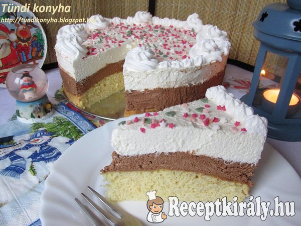 Tejszínes-csokikrémes torta