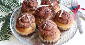 Márványos muffin csokoládékrémmel