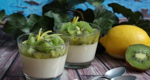 Citromos-kivis panna cotta