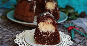 Kókuszos brownie kuglóf