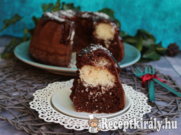 Kókuszos brownie kuglóf