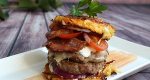 Zöldséges röszti burger