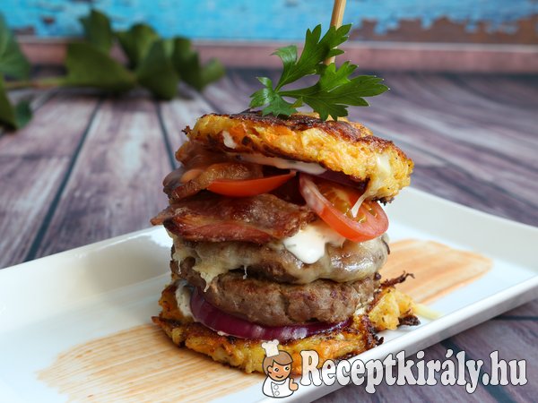 Zöldséges röszti burger