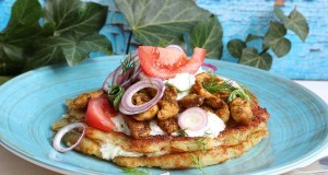 Gyros tócsnin, tzatzikivel