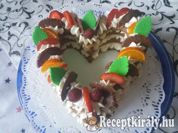 Szívecske torta