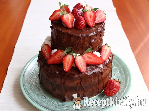 Túrókrémes csokoládétorta