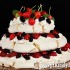 Emeletes Pavlova szezonális gyümölcsökkel