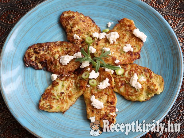 Feta sajtos cukkini tócsni