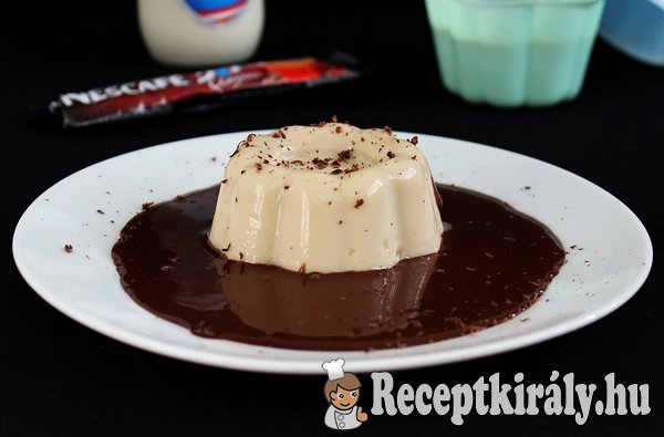 Kávés panna cotta csokoládéval