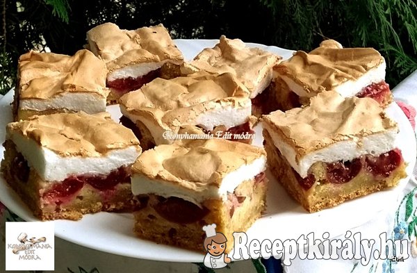 Fahéjas szilvás habos kocka