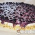 Sütés nélküli paleo áfonyás torta