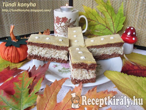 Sárga mázas kókuszos sütemény