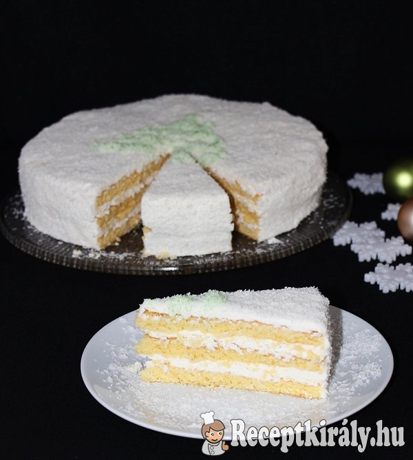 Kókuszos kókuszkrémes torta