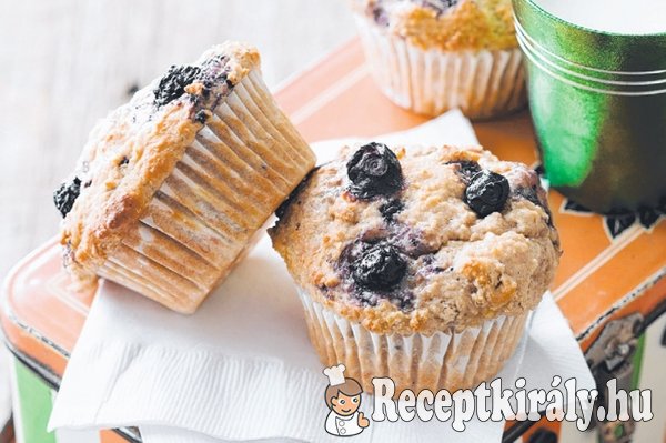 Áfonyás zabpelyhes muffin