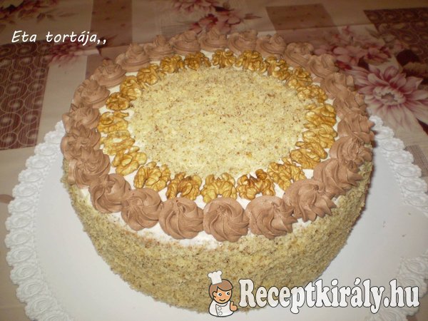 Békebeli diós torta Eta módra
