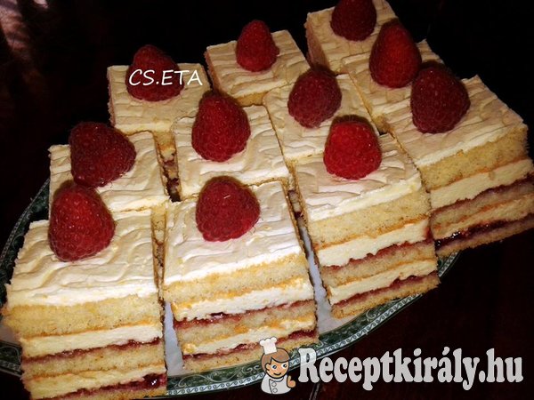Citromos málnás kockák Eta módra