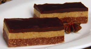 Csokis diós szelet sütés nélkül