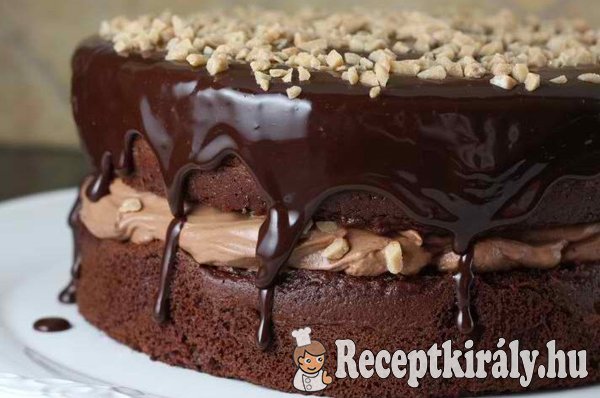 Csokoládékrémes mogyorós torta