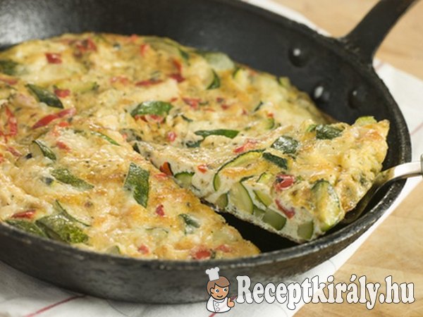 Cukkinis sajtos frittata