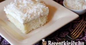 Kókuszos vaníliakrémes szelet
