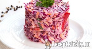 Lilakáposzta saláta